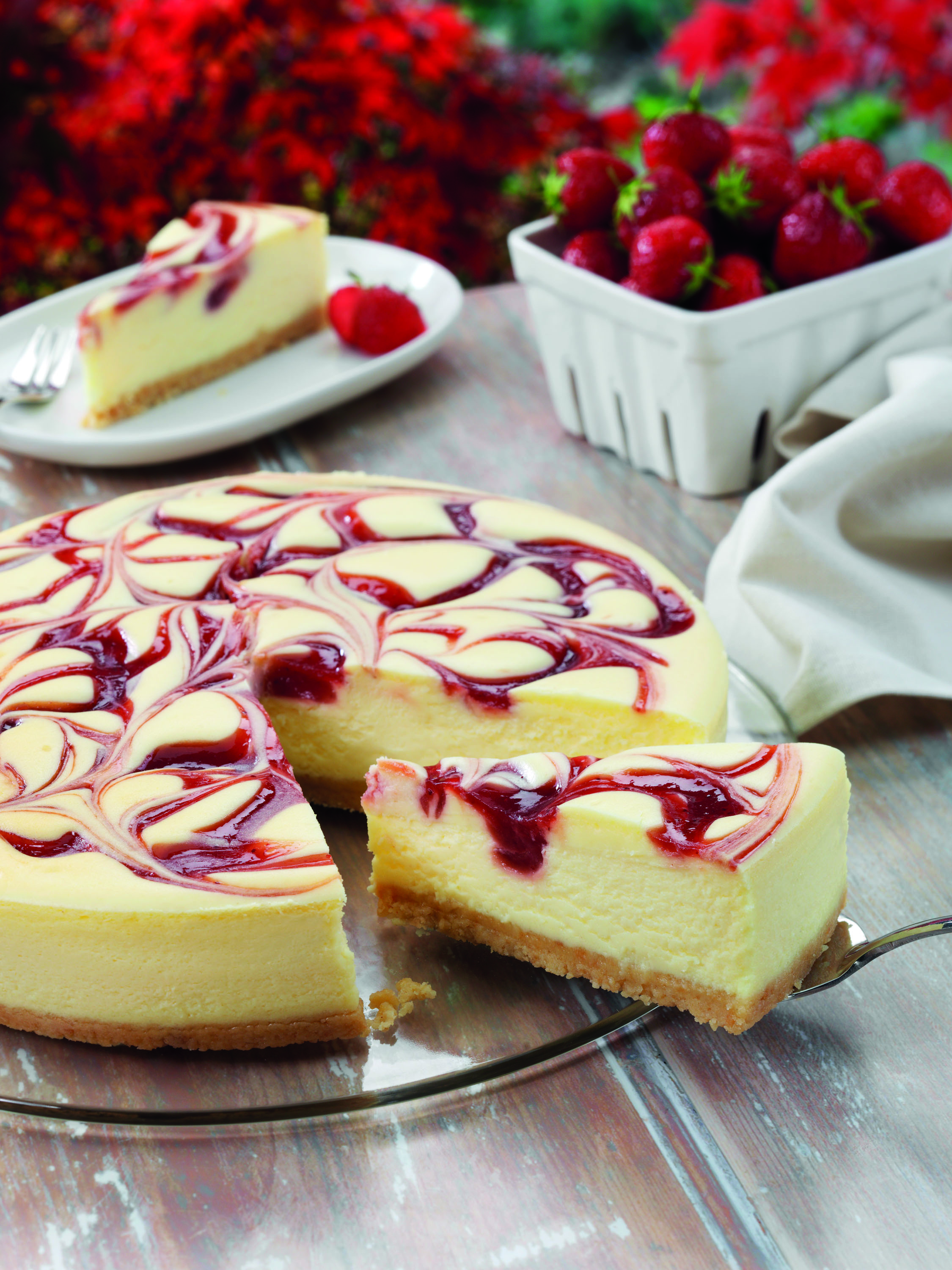 GF Strawberry Swirl Cheesecake - Sidoli