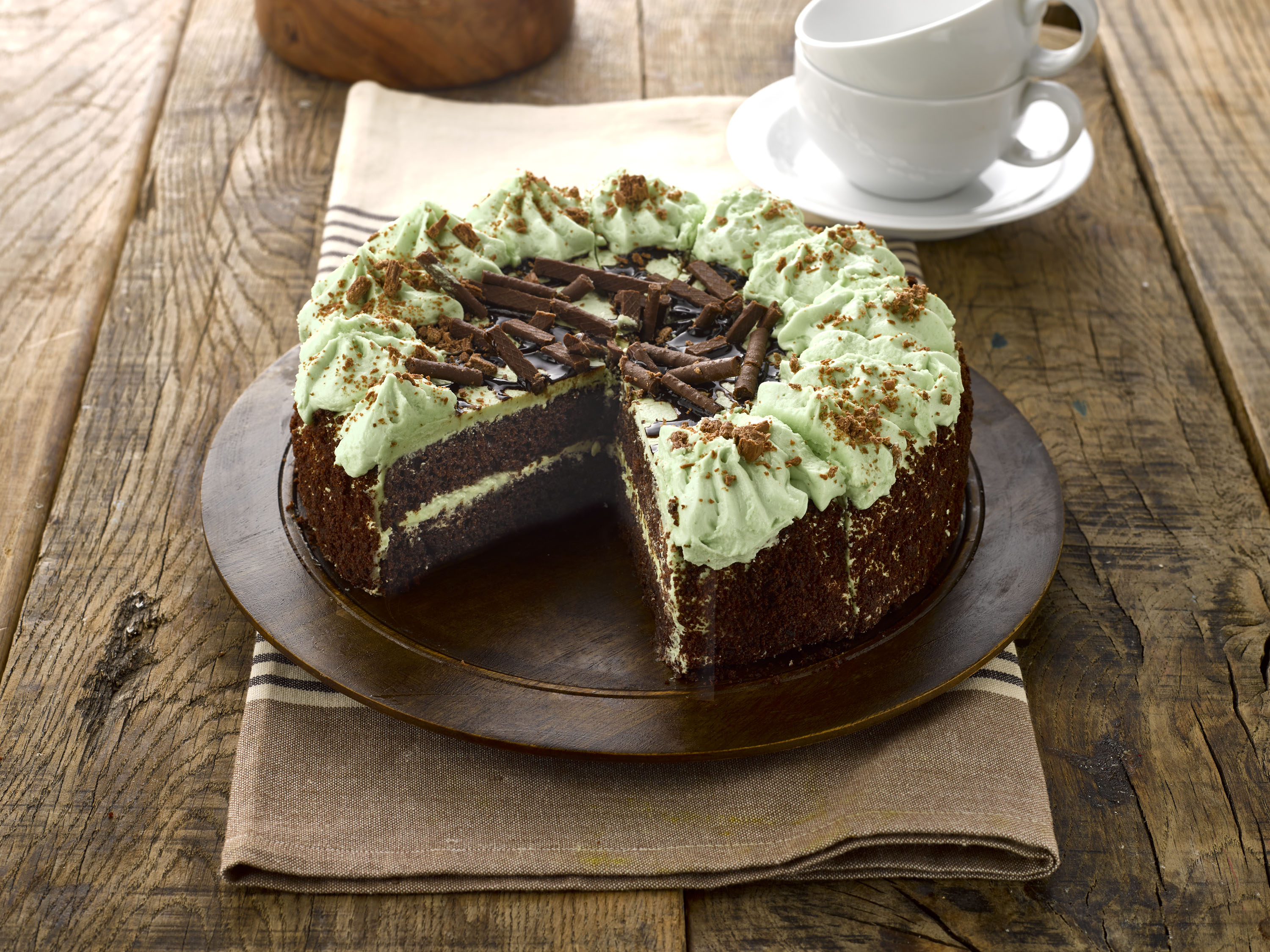Gluten Free Mint Chocolate Chip Cake (GF) - Sidoli